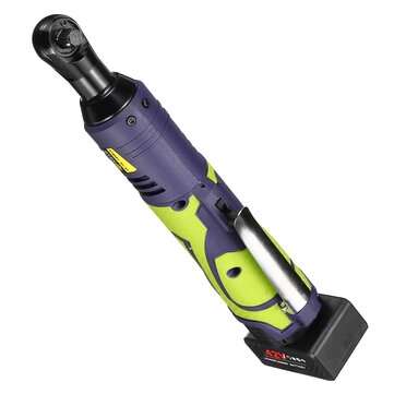 42V 80N.M 3/8 "Cordless Electric Wrench Rechargeable Ratchet Wrench Tool with 2 Battery