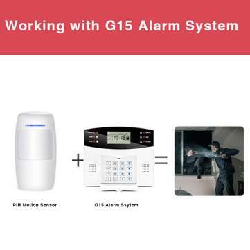 433MHZ Wireless PIR Sensor Motion Alarm Sensor Low Power LED Reminder Infrared Detector Work with Sm