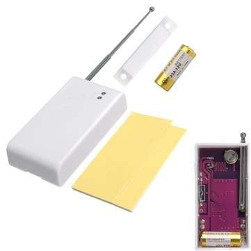 433MHZ Wireless Doorsensor Anti-Theft Emitter Alarm System with Magnetic Strip