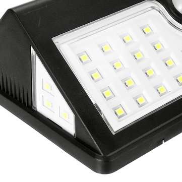 44 LED Solar Power Wall Light Security Outdoor Garden Motion Activated Yard Lamp