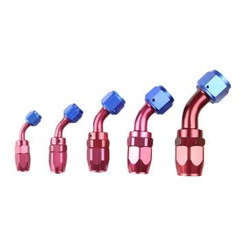 45 Degree Straight Oil Cooling Connector Car Part Accessory (SIZE: #10)