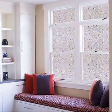 45 x 200cm  3D Static Cling Cover Window Glass Film Sticker Privacy Home Decoration