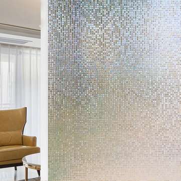 45100cm Waterproof Frosted Privacy Window Glass Cover Film Sticker Bathroom Self ... (TYPE: TYPE2)