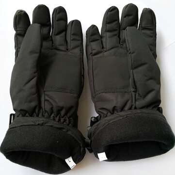 45-55 Electric Heated Gloves Touch Screen With 2 Battery Box Warmer Black Waterproof