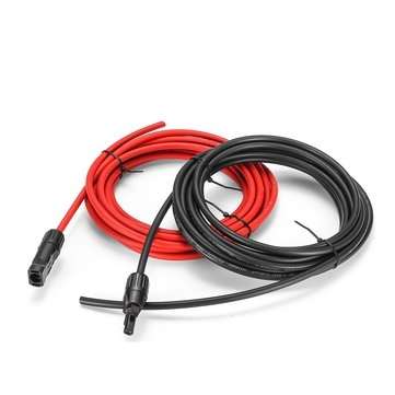 45A 1/2/3/5M 4mm 12AWG Eternal 6mm Solar Panel Extension Cable Wire MC4 Connector ... (LENGTH: 1M)