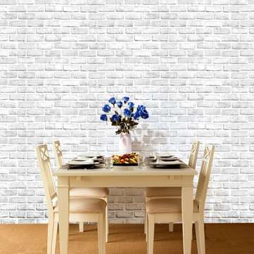 45cm*10m Wall Stick Faux Brick Wallpaper Self Adhesive Contact Paper Self-adhesive Wallpaper for Hom