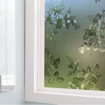 45x200cm Frosted Frost-Proof Glass Film Sticker Bedroom Bathroom Toilet Kitchen Glueless Privacy Dec