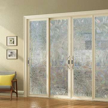 45x200cm 3D Window Films Privacy Film Static Decorative Film Non-Adhesive Squama