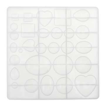45pcs Jewelry Mould Handmade Crystal Glue DIY Mould Set Resin Silicone Mold
