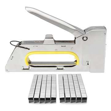 4-6-8mm Handy Heavy Duty Paper Furniture Staple Gun Tacker Stapler with 2400 Staples