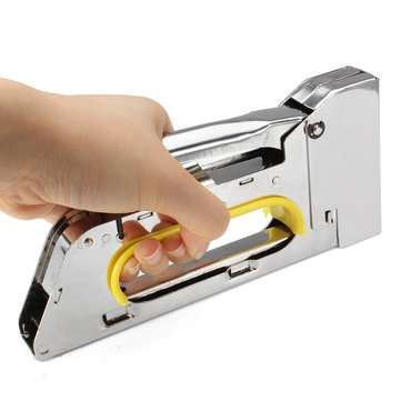 4-6-8mm Handy Heavy Duty Paper Furniture Staple Gun Tacker Stapler with 2400 Staples