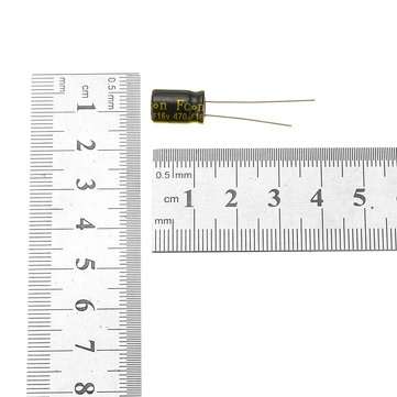 470uF 16V 105C Radial Electrolytic Capacitor Component 8 x 11 mm