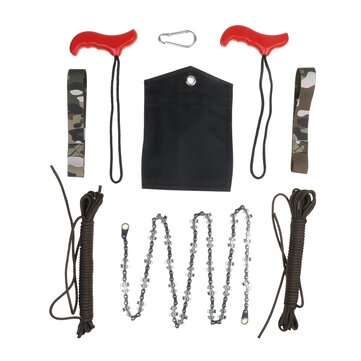 48 Inch High Reach Tree Hand Rope Chain Saw Blades on Both Side Saw Chain