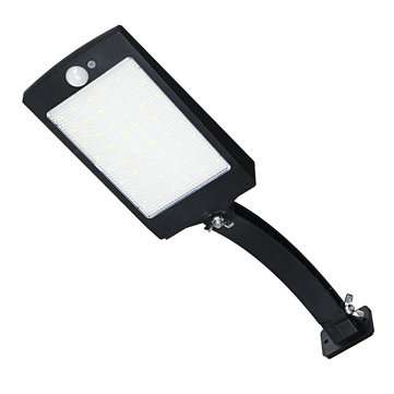 48 LED Solar Street Light PIR Motion Sensor Lamp Garden Hom... (COLOR.: BLACK | TYPE: WITHOUTREMOTE)
