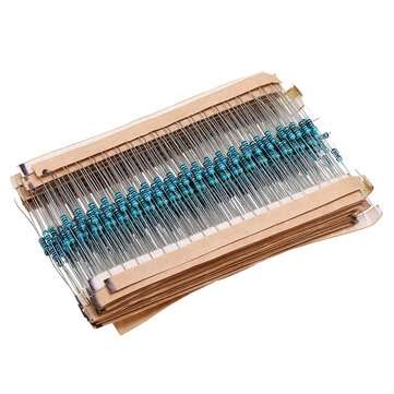 480Pcs 1K-9.1K Five-color Ring Resistance Metal Film Resistance Package 1% Precision
