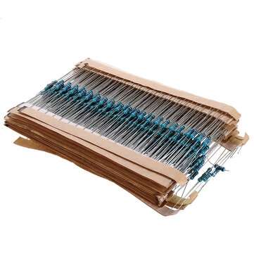480Pcs 1K-9.1K Five-color Ring Resistance Metal Film Resistance Package 1% Precision
