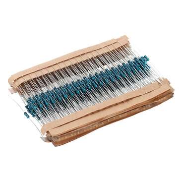 480Pcs 100R-910R Five-color Ring Resistance Metal Film Resistance Package 1% Precision