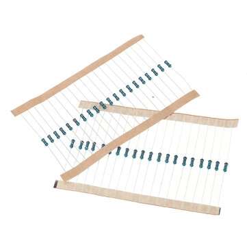480Pcs 100R-910R Five-color Ring Resistance Metal Film Resistance Package 1% Precision