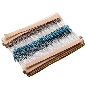 480Pcs 10R-91R Five-color Ring Resistance Metal Film Resistance Package 1% Precision