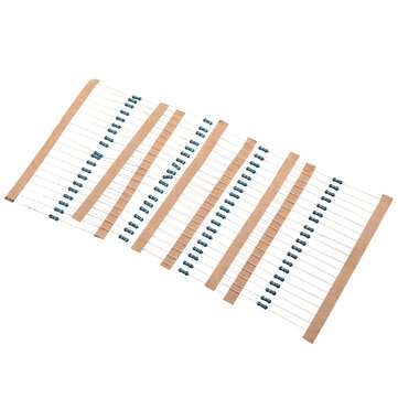480Pcs 10R-91R Five-color Ring Resistance Metal Film Resistance Package 1% Precision