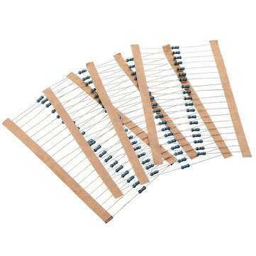 480Pcs 10R-91R Five-color Ring Resistance Metal Film Resistance Package 1% Precision