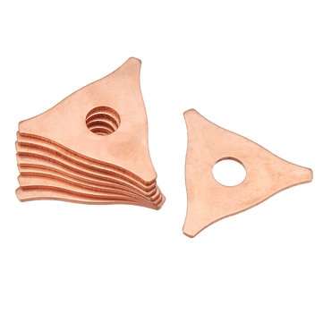 48pcs Stud Welding Kit Accessories Straight Twisted Dent Pulling Rings Round Star Pads Washer