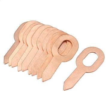 48pcs Stud Welding Kit Accessories Straight Twisted Dent Pulling Rings Round Star Pads Washer