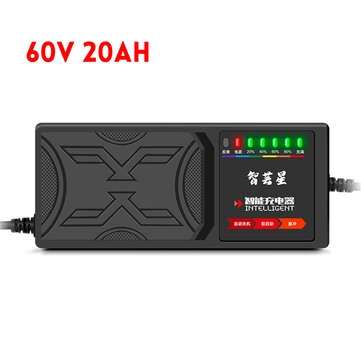 48V 20AH/60V 20AH/72V 20AH 7-Light Electric Vehicle Battery Charger Adapter (VOLTAGE: 60V)