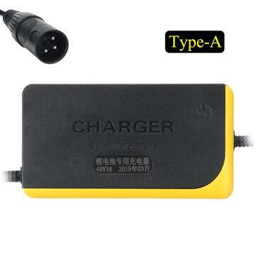 48V 3A Lithium Battery Charger For Skateboard Single-wheeled Electric Bicycle (TYPE: A)