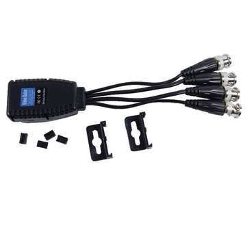 4CH BNC Camera Video Balun Passive Transceiver for PVT HD IP Extender