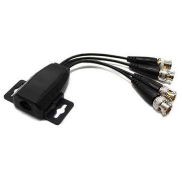 4CH BNC Camera Video Balun Passive Transceiver for PVT HD IP Extender