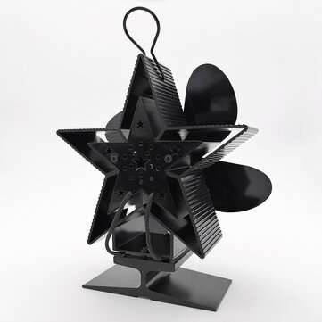 4-Blade Heat Powered Stove Fan for Wood/Log Burner/Fireplace Increases More Warm Air Eco-Friendly Ho