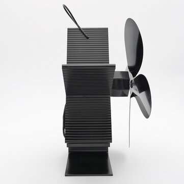 4-Blade Heat Powered Stove Fan for Wood/Log Burner/Fireplace Increases More Warm Air Eco-Friendly Ho