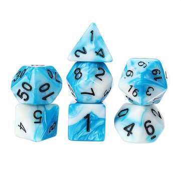 49PCS Polyhedral Dices Set For Dungeons & Dragons Dice Desktop RPG Game