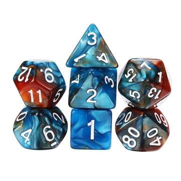 49PCS Polyhedral Dices Set For Dungeons & Dragons Dice Desktop RPG Game