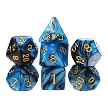 49PCS Polyhedral Dices Set For Dungeons & Dragons Dice Desktop RPG Game