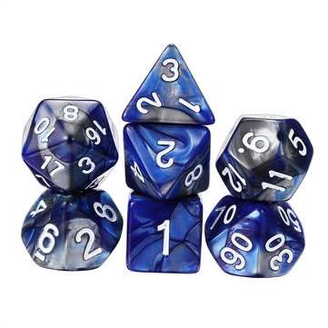 49PCS Polyhedral Dices Set For Dungeons & Dragons Dice Desktop RPG Game