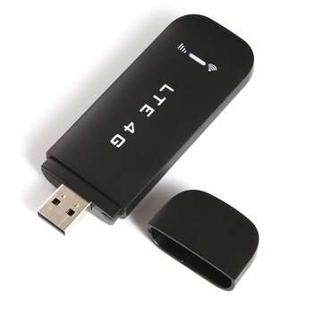 4G LTE USB Network Adapter Wireless Network Card Portable WIFI Band B1/B3/B7/B8/B20 with Wifi Black