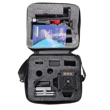 4D 16 lines 360 Rotary Laser Level Green Cross Line Auto Self Leveing Measure