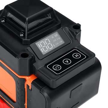4D 16 Lines Laser Level Green Light Self Leveling 360 Rotary Measuring w/ RC