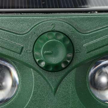 4-Modes Solar Powered Ultrasonic Pest Animal Repeller Rechargeable Cat Pest Fox Bird Sensor Outdoor