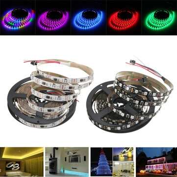 4M WS2811 IC SMD5050 Dream Color RGB Non-Waterproof LED Strip Light Individual Ad... (COLOR.: WHITE)