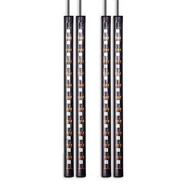 4PCS 16 Color LED Car Floor Decoration Lights Strips Sound Control Atmosphere Lamp with Remote Contr