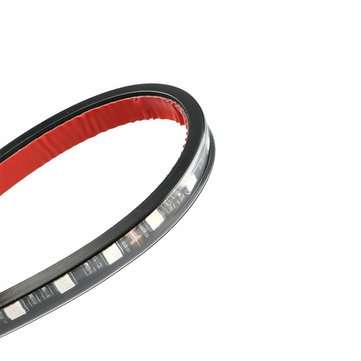 4PCS 16 Color LED Car Floor Decoration Lights Strips Sound Control Atmosphere Lamp with Remote Contr