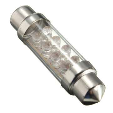 4Pcs 42mm Car LED Interior Festoon Dome Light Bulbs Map Door Light Bulb Lamps Blue Color Universal 1