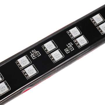4Pcs 5050 RGB LED Neon Car Underglow Atmosphere Strip Light APP bluetooth Control Strip Lights
