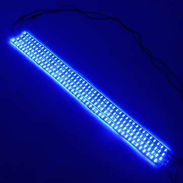 4Pcs 5050 LED Car Strip Underglow 40W RGB LED Neon Car Under Glow Atmosphere Strip Light APP bluetoo