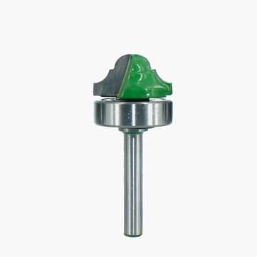 4Pcs 6.35mm Shank Double Roman Edging Router Bit With Bearing Bilateral Frame Line Cutter For Woodwo