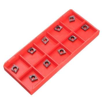 4Pcs 7/8/10/12mm SCLCR06 Lathe Boring Bar Turning Tool With 10pcs CCMT0602 Inserts