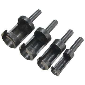 4pcs 6mm/10mm/13mm/16mm Wood Working Tenon Plug Cutters Wood Plug Hole Cutter Drill